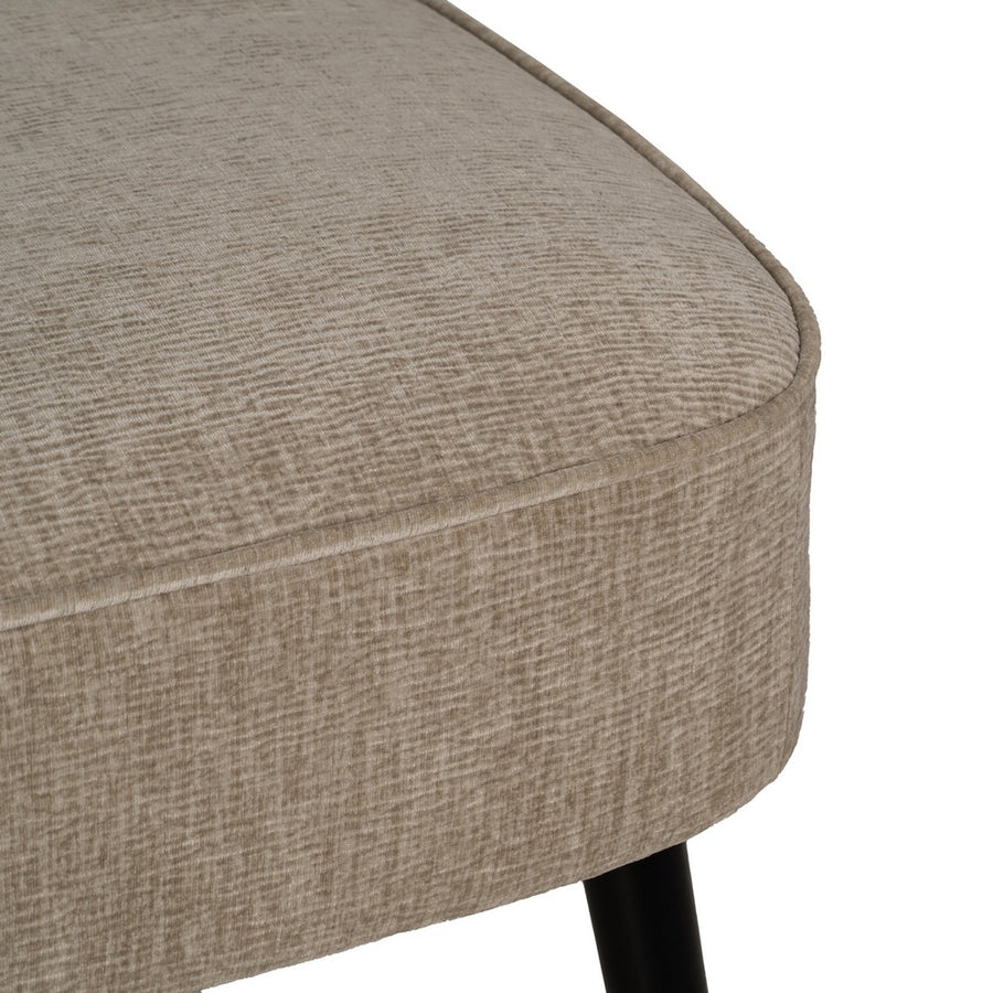 SOFÁ BEIGE TEJIDO-MADERA SALÓN 134 X 70 X 74 CM