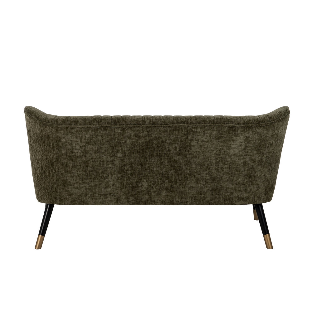 SOF� VERDE TEJIDO-MADERA SAL�N 134 X 70 X 74 CM