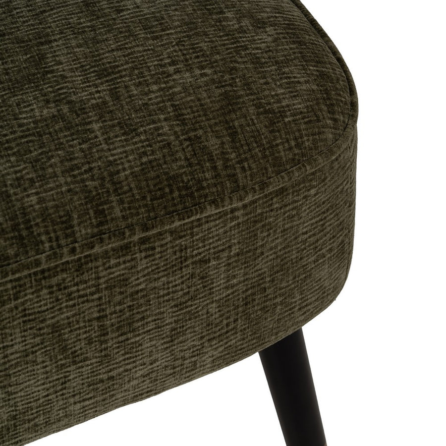 SOFÁ VERDE TEJIDO-MADERA SALÓN 134 X 70 X 74 CM