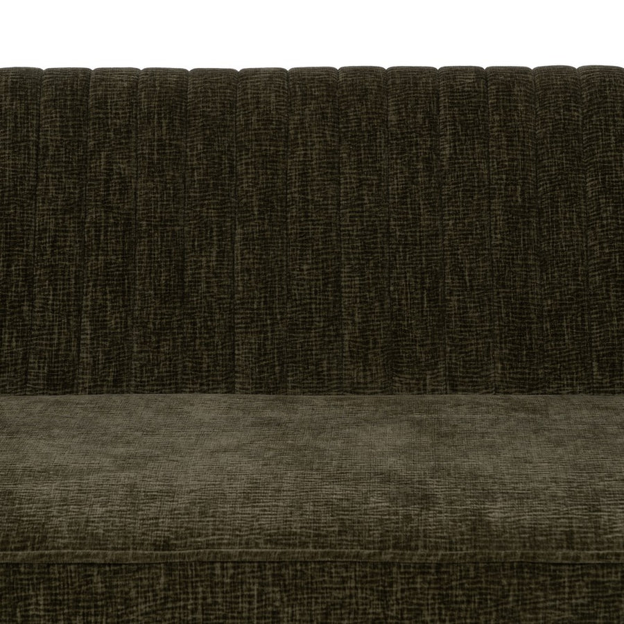 SOFÁ VERDE TEJIDO-MADERA SALÓN 134 X 70 X 74 CM