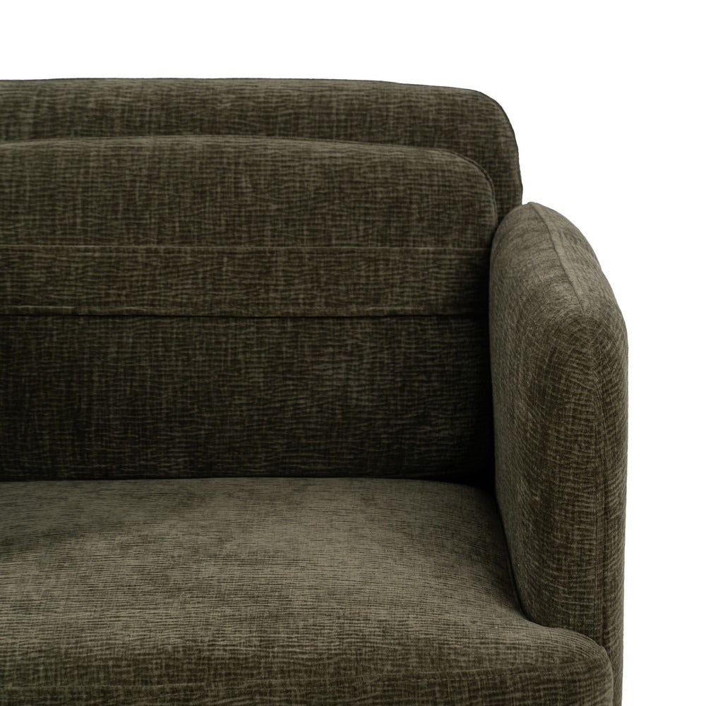 SILLÓN VERDE TEJIDO-MADERA SALÓN 72 X 72 X 73 CM