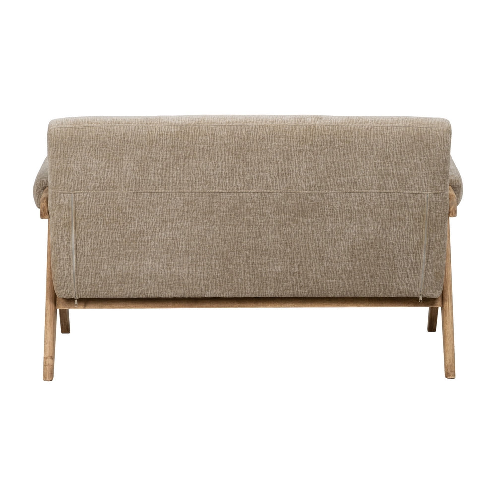 SOF� BEIGE TEJIDO-MADERA SAL�N 134 X 76 X 85 CM