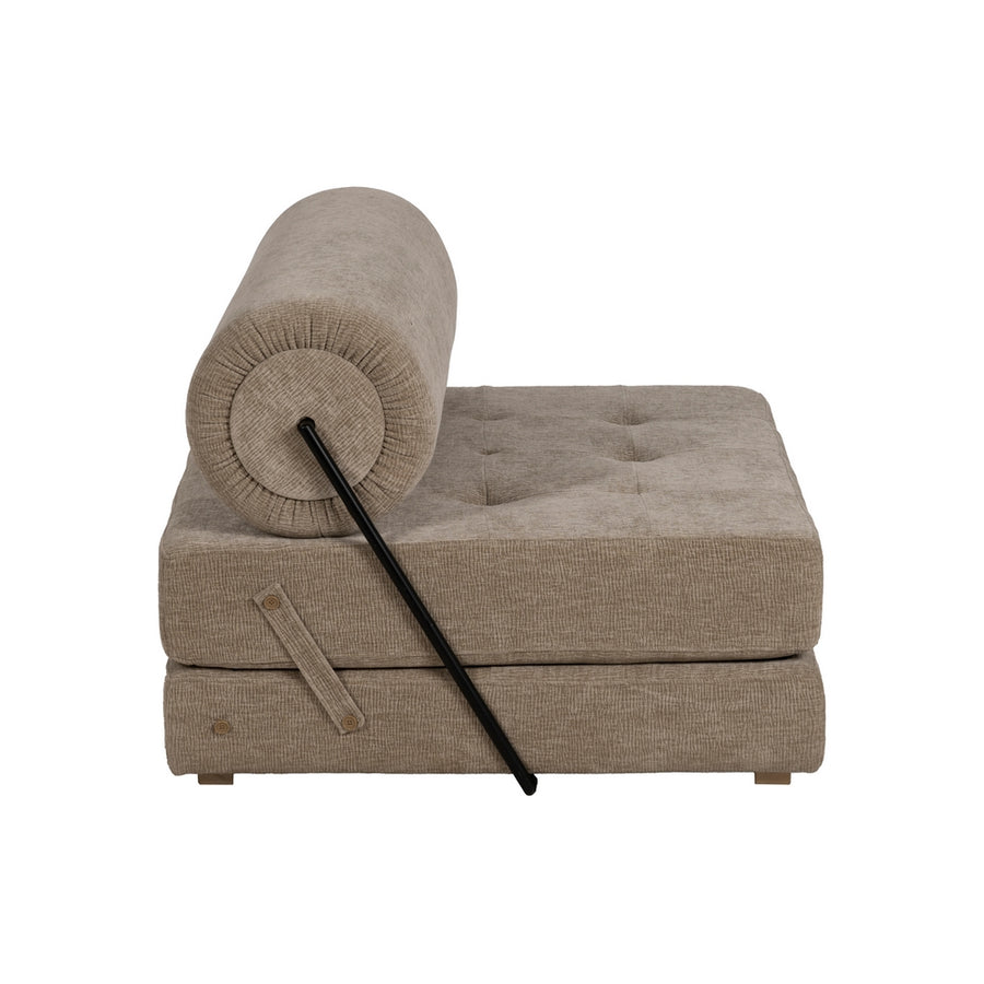 SOFÁ BEIGE TEJIDO-MADERA SALÓN 89 X 101 X 71 CM
