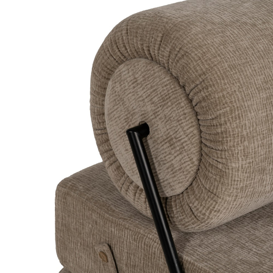 SOFÁ BEIGE TEJIDO-MADERA SALÓN 89 X 101 X 71 CM