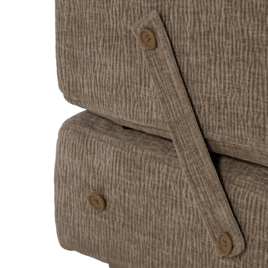 SOFÁ BEIGE TEJIDO-MADERA SALÓN 89 X 101 X 71 CM