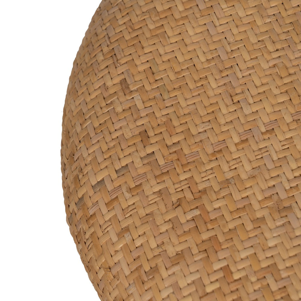 S/2 PUF NATURAL RATÁN SALÓN 40 X 40 X 46 CM