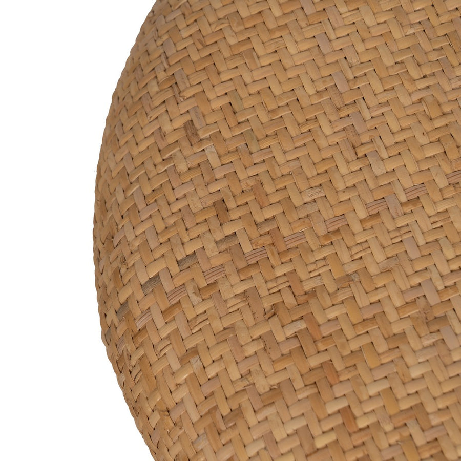 S/2 PUF NATURAL RATÁN SALÓN 40 X 40 X 46 CM