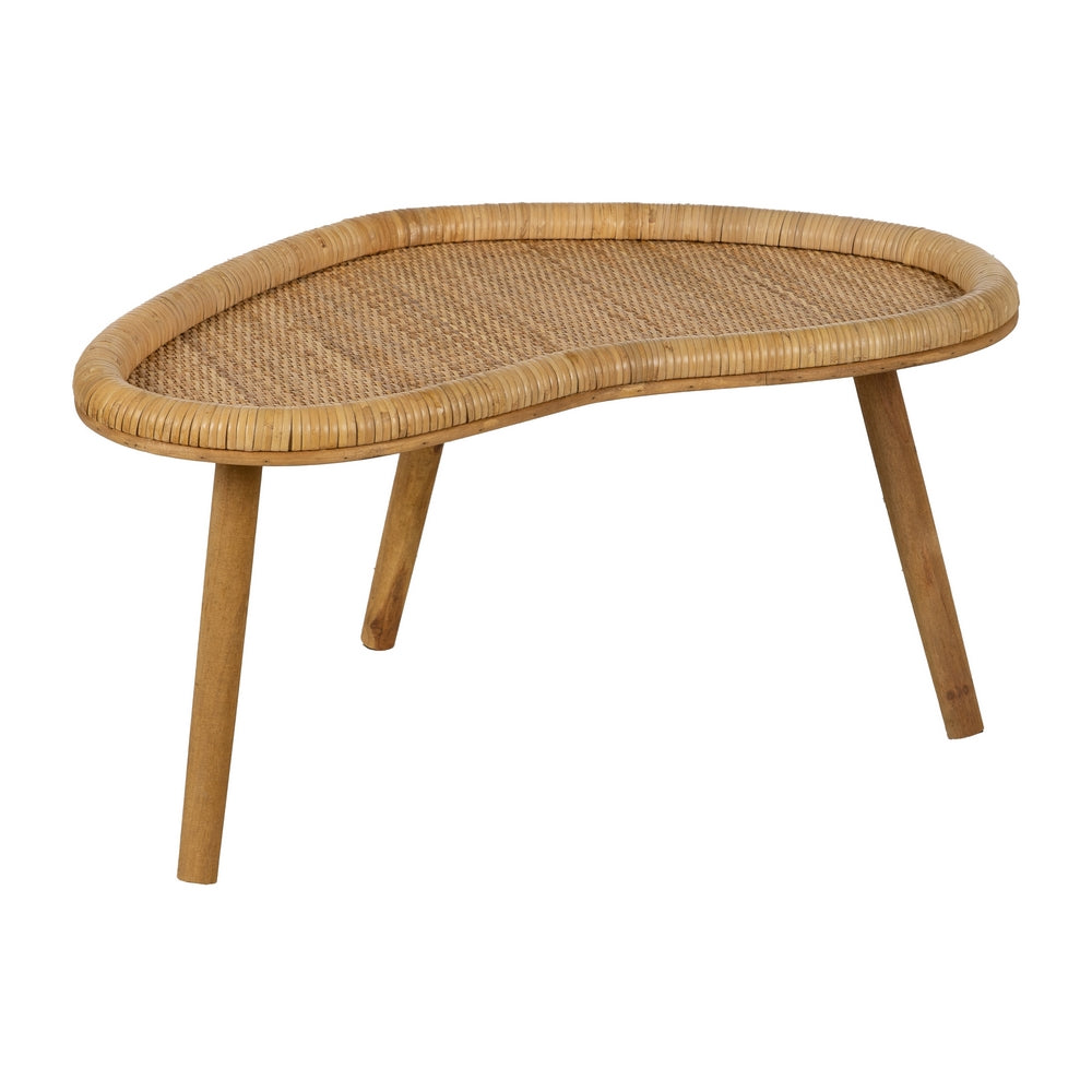 NATURAL RATTAN COFFEE TABLE LIVING ROOM 77 X 41 X 37 CM