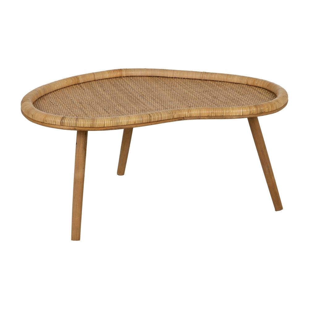 MESA CENTRO NATURAL RATÁN SALÓN 90 X 60 X 41 CM