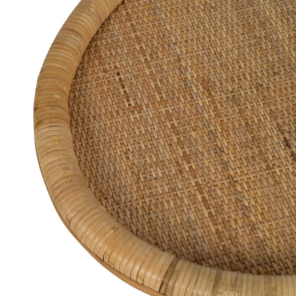 MESA CENTRO NATURAL RATÁN SALÓN 90 X 60 X 41 CM
