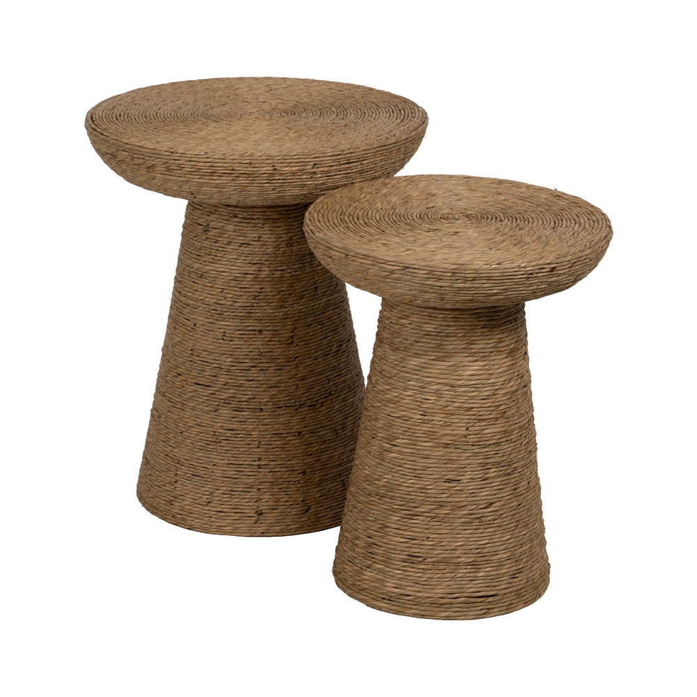 NATURAL ROPE LIVING ROOM SIDE TABLE 41 X 41 X 51 CM