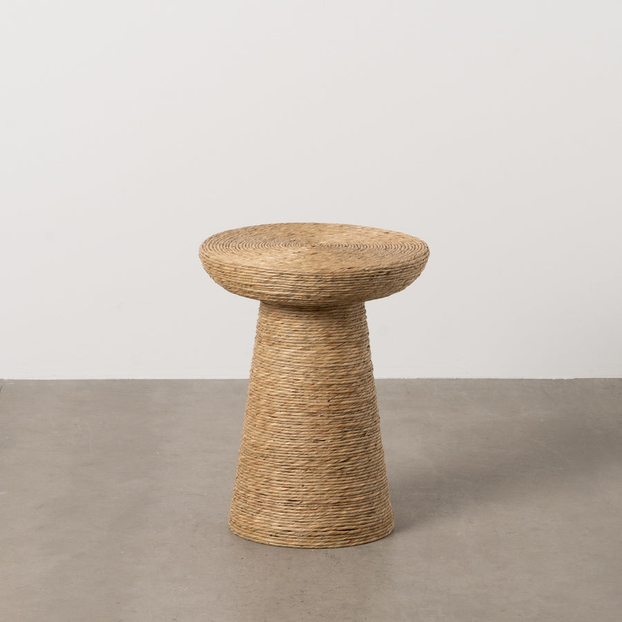 MESA AUXILIAR NATURAL CUERDA SALÓN 41 X 41 X 51 CM