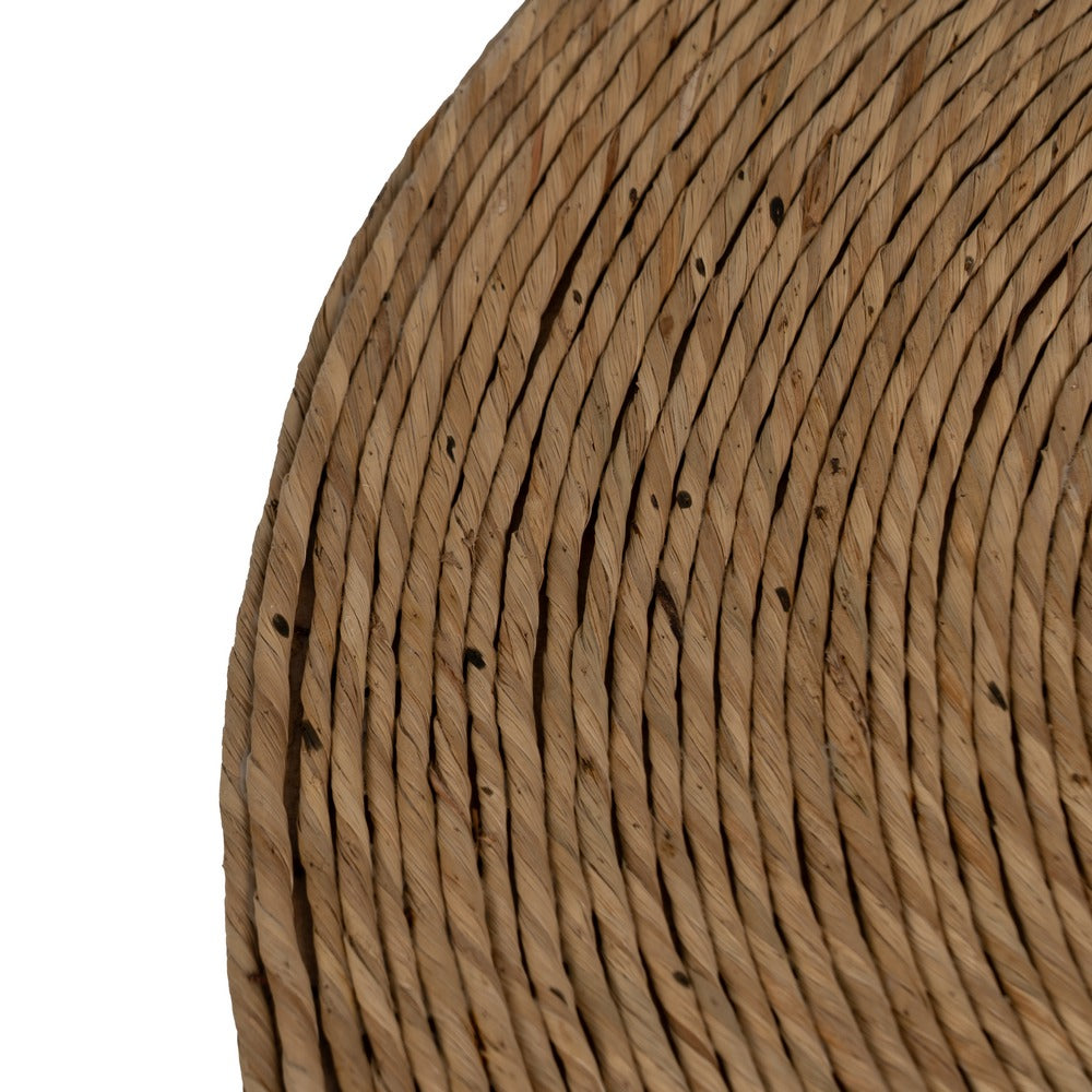 NATURAL ROPE SIDE TABLE LIVING ROOM 49 X 49 X 58 CM