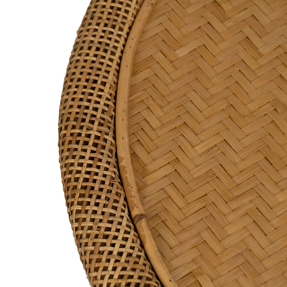 MESA AUXILIAR NATURAL BAMBÚ SALÓN 59 X 59 X 49,50 CM