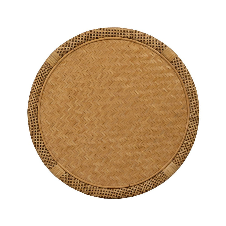MESA AUXILIAR NATURAL BAMBÚ SALÓN 59 X 59 X 49,50 CM