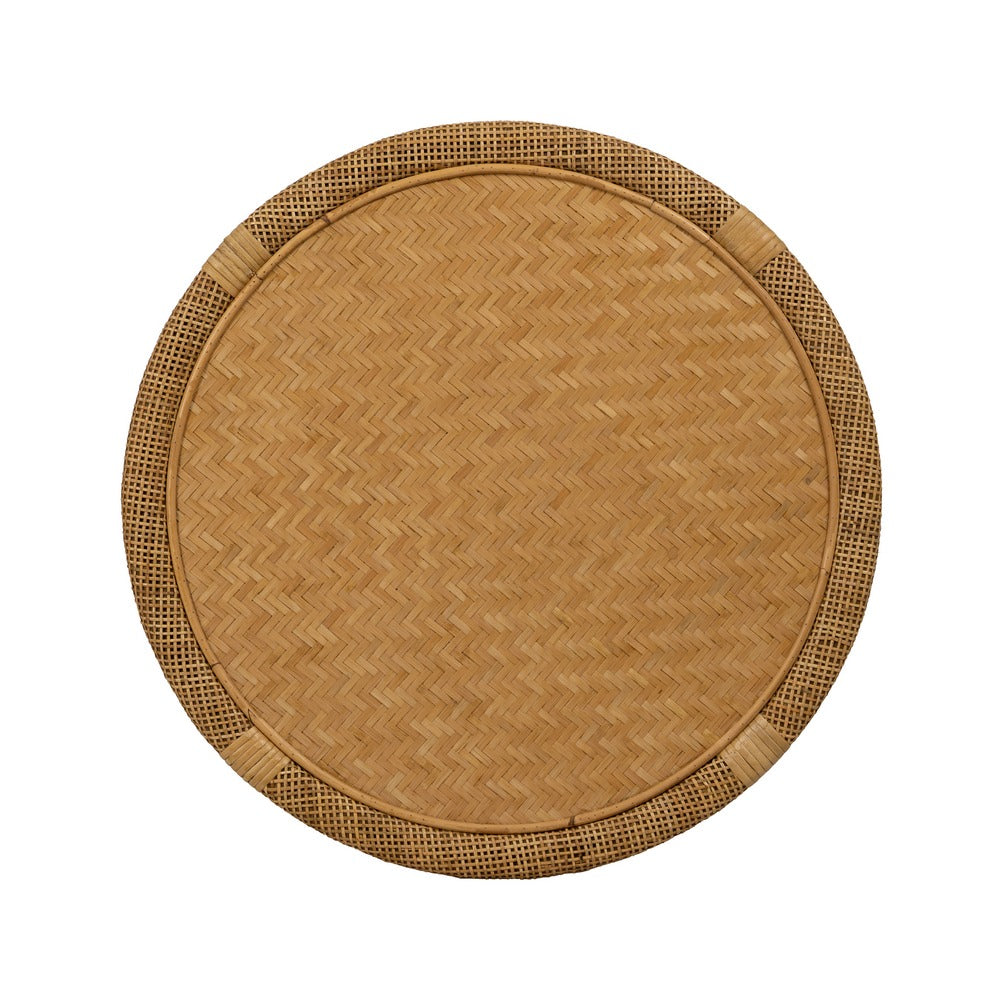 MESA AUXILIAR NATURAL BAMBÚ SALÓN 59 X 59 X 49,50 CM