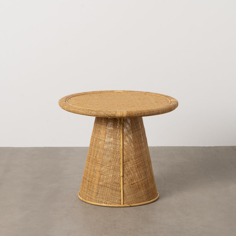 NATURAL BAMBOO SIDE TABLE LIVING ROOM 59 X 59 X 49.50 CM