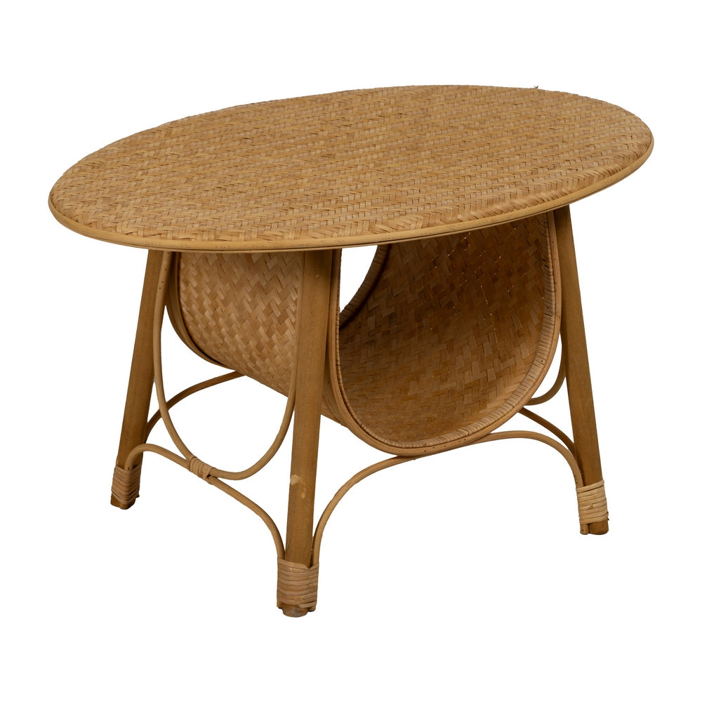 NATURAL BAMBOO COFFEE TABLE LIVING ROOM 81 X 51 X 47.50 CM