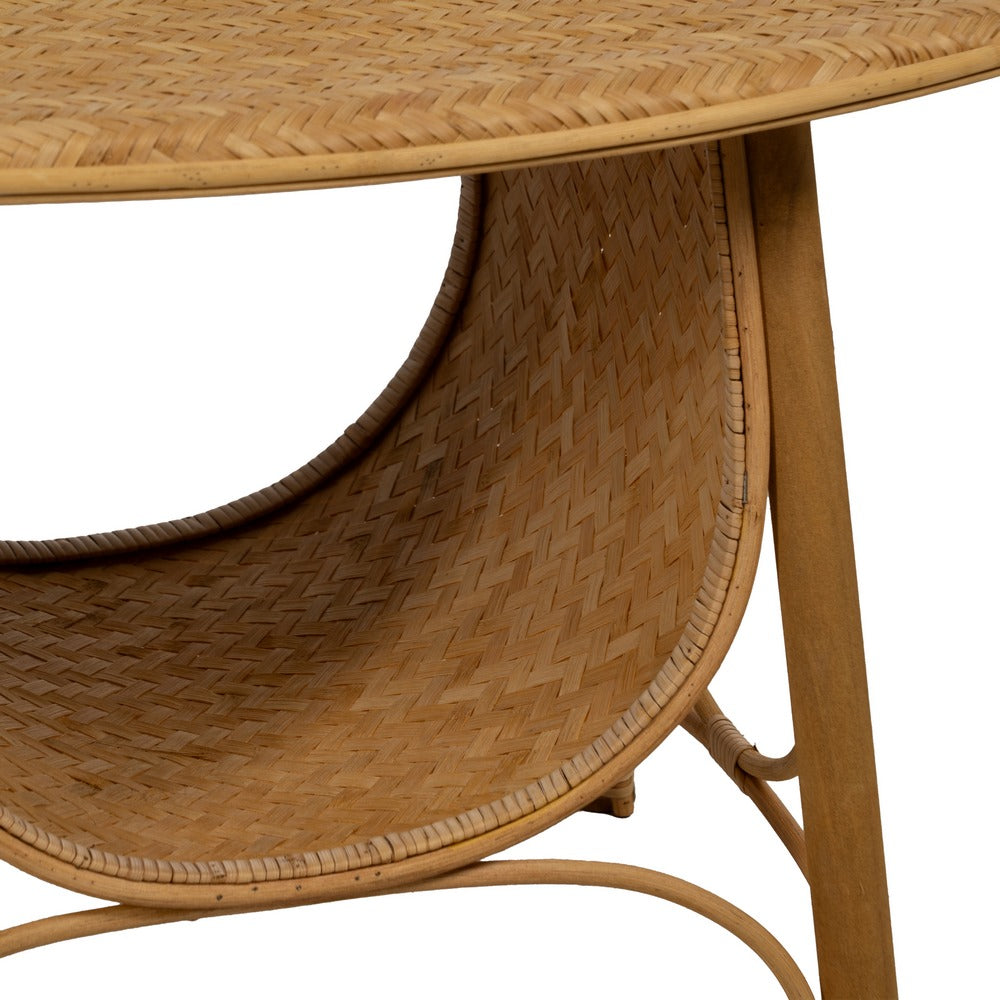 NATURAL BAMBOO COFFEE TABLE LIVING ROOM 81 X 51 X 47.50 CM