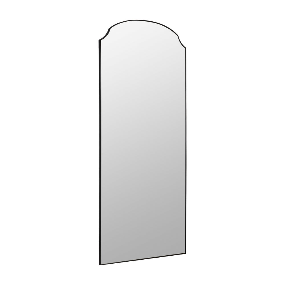 ESPEJO NEGRO METAL-CRISTAL DECORACIÓN 80 X 2 X 180 CM