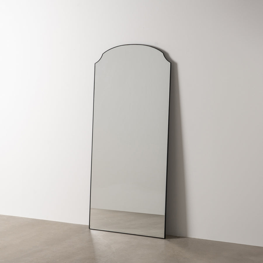 ESPEJO NEGRO METAL-CRISTAL DECORACIÓN 80 X 2 X 180 CM