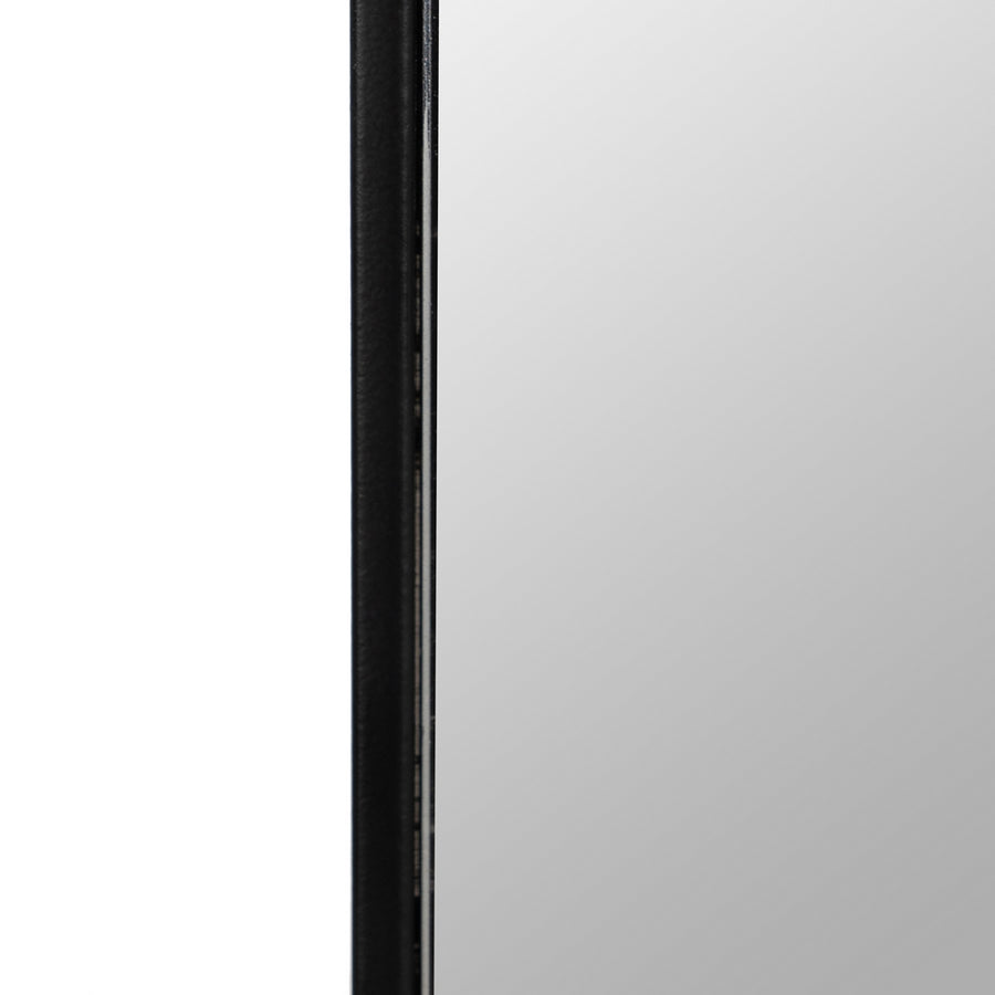 BLACK METAL-GLASS DECORATIVE MIRROR 64 X 2 X 170 CM
