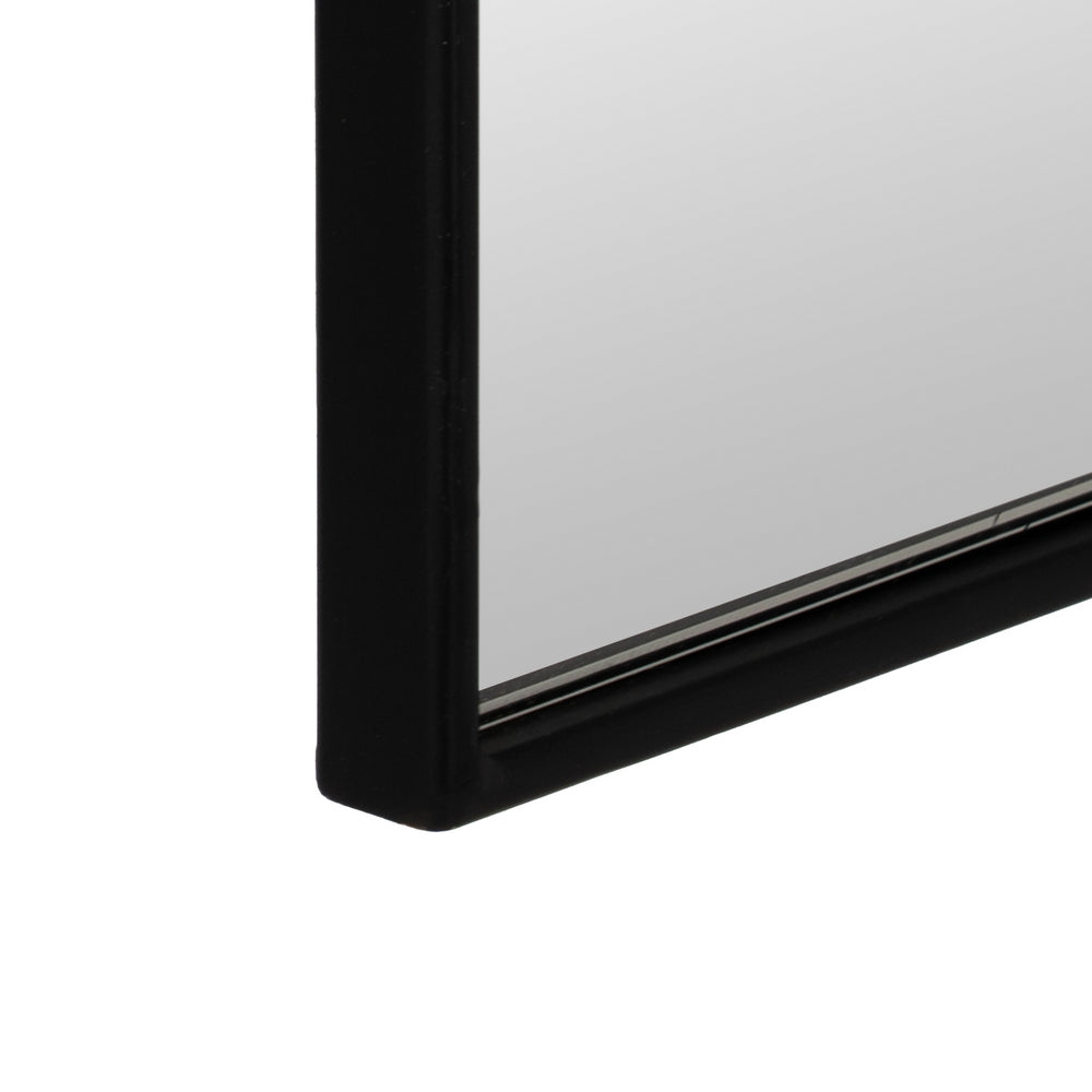 BLACK METAL-GLASS DECORATIVE MIRROR 40 X 1.50 X 125 CM