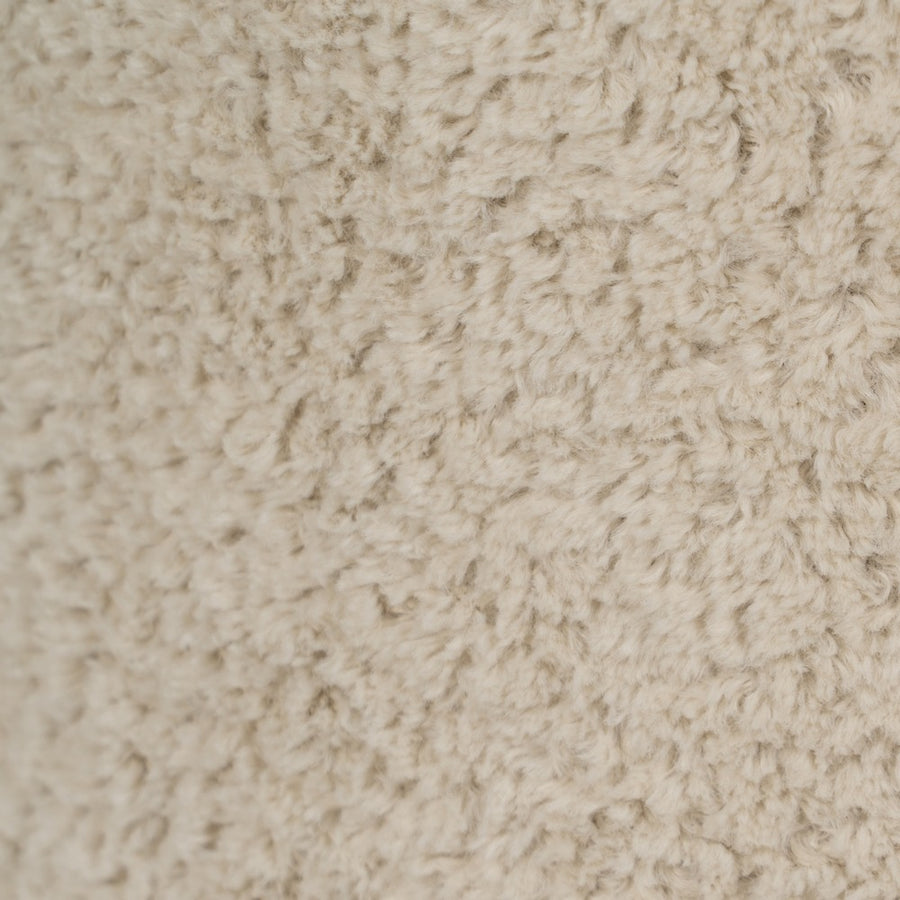 PUF BEIGE TEJIDO SALÓN 41 X 41 X 43 CM