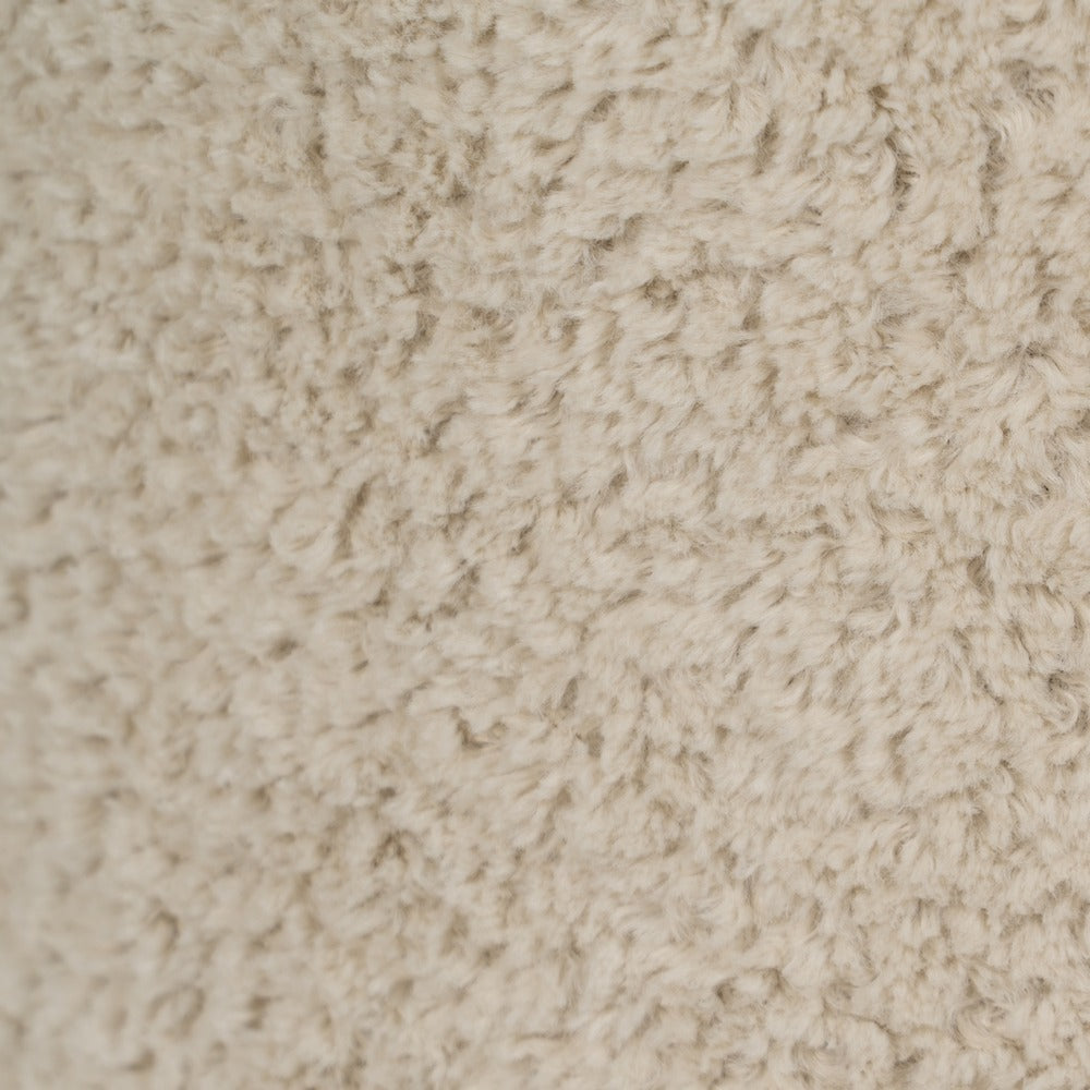 PUF BEIGE TEJIDO SALÓN 41 X 41 X 43 CM