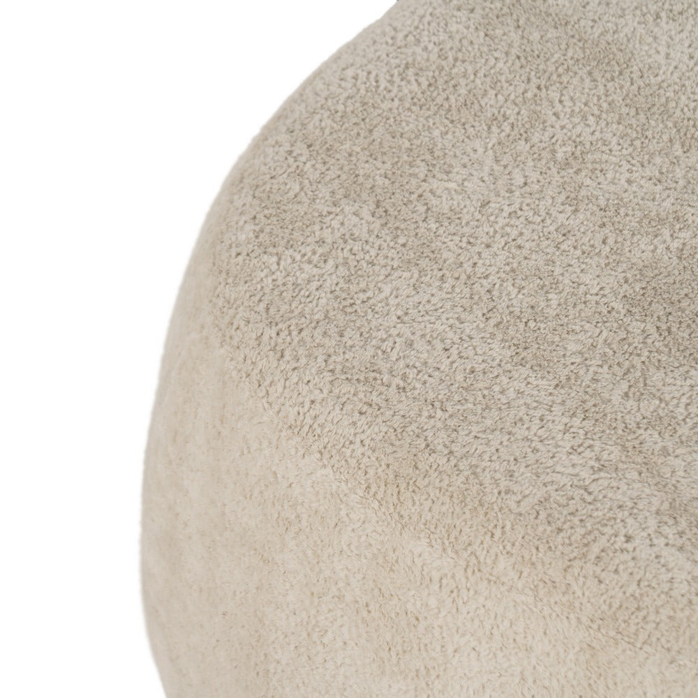 PUF BEIGE TEJIDO SALÓN 60 X 60 X 33 CM