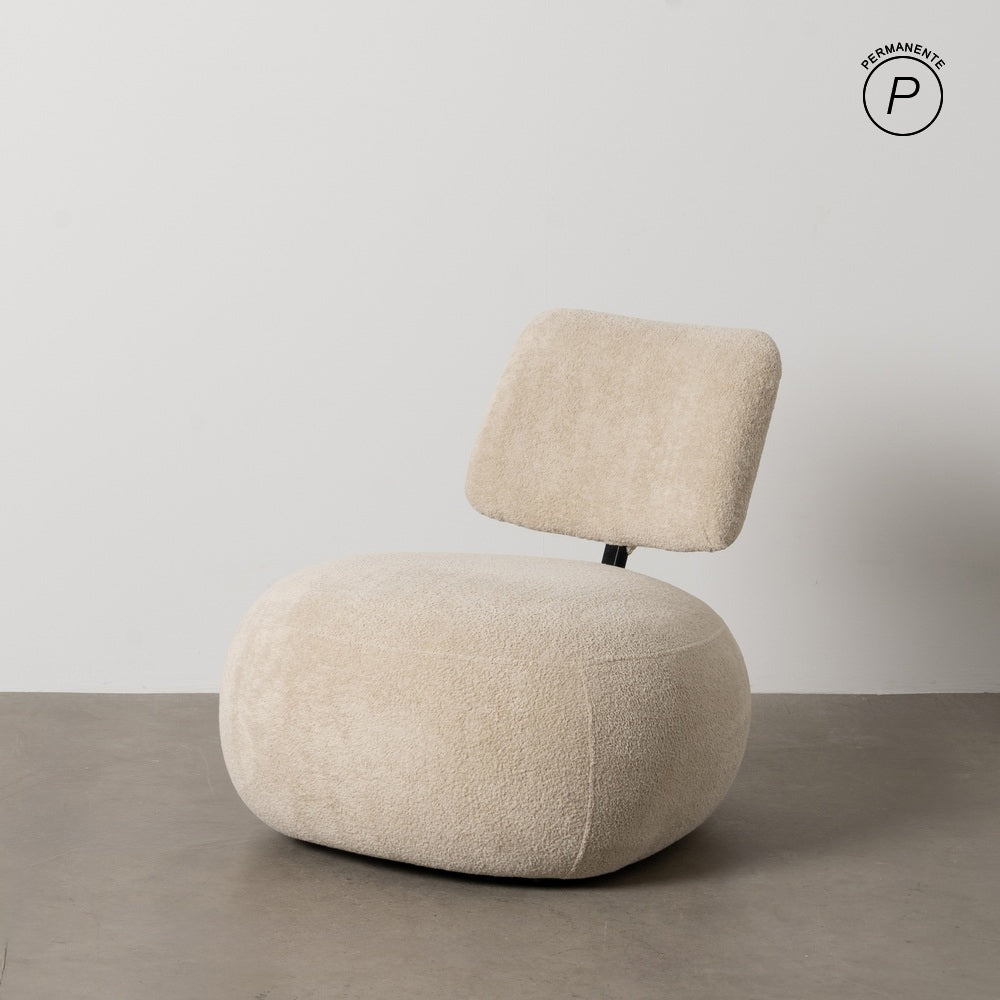 SILLÓN BEIGE TEJIDO SALÓN 67 X 73 X 67 CM