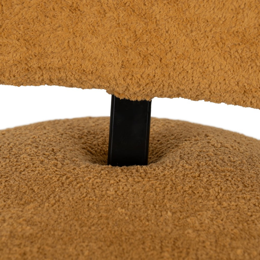 SILLÓN MOSTAZA TEJIDO SALÓN 67 X 73 X 67 CM