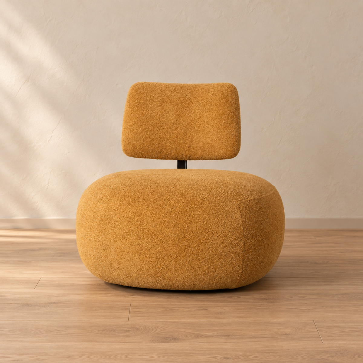 SILLÓN MOSTAZA TEJIDO SALÓN 67 X 73 X 67 CM