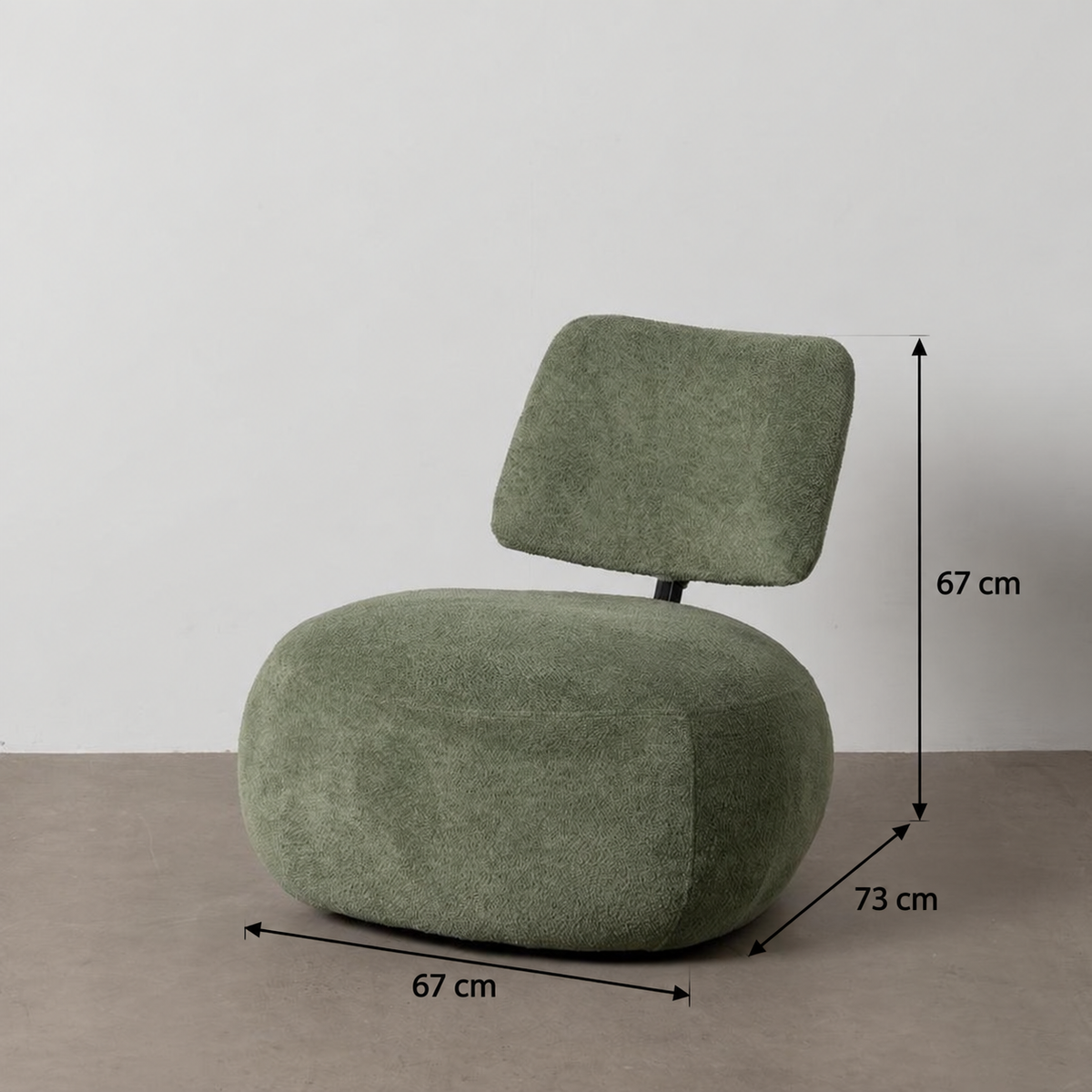 Ficha de medidas Sillón Verde