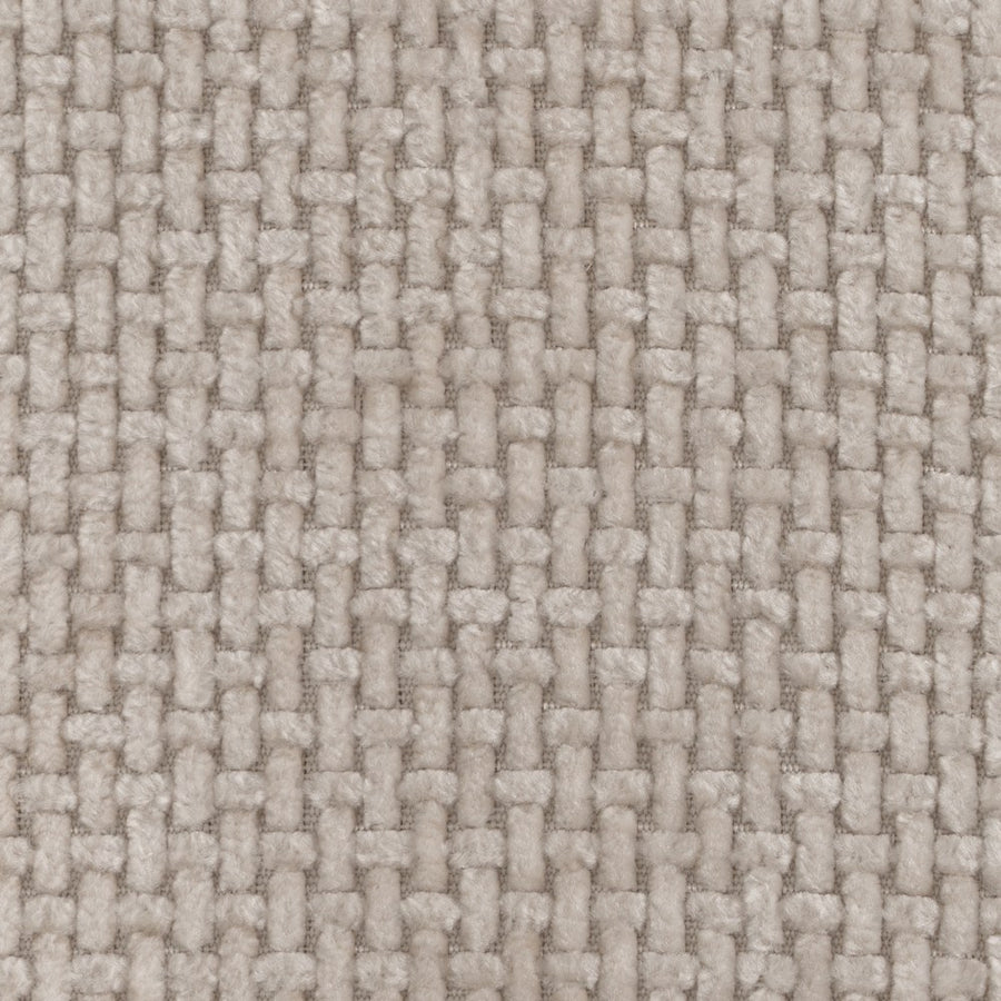 PUF BEIGE TEJIDO SALÓN 53 X 41 X 38 CM