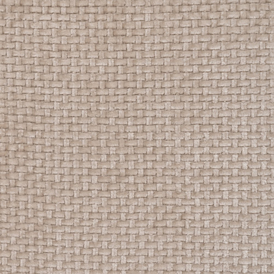 PUF BEIGE TEJIDO SALÓN 66 X 87 X 39 CM