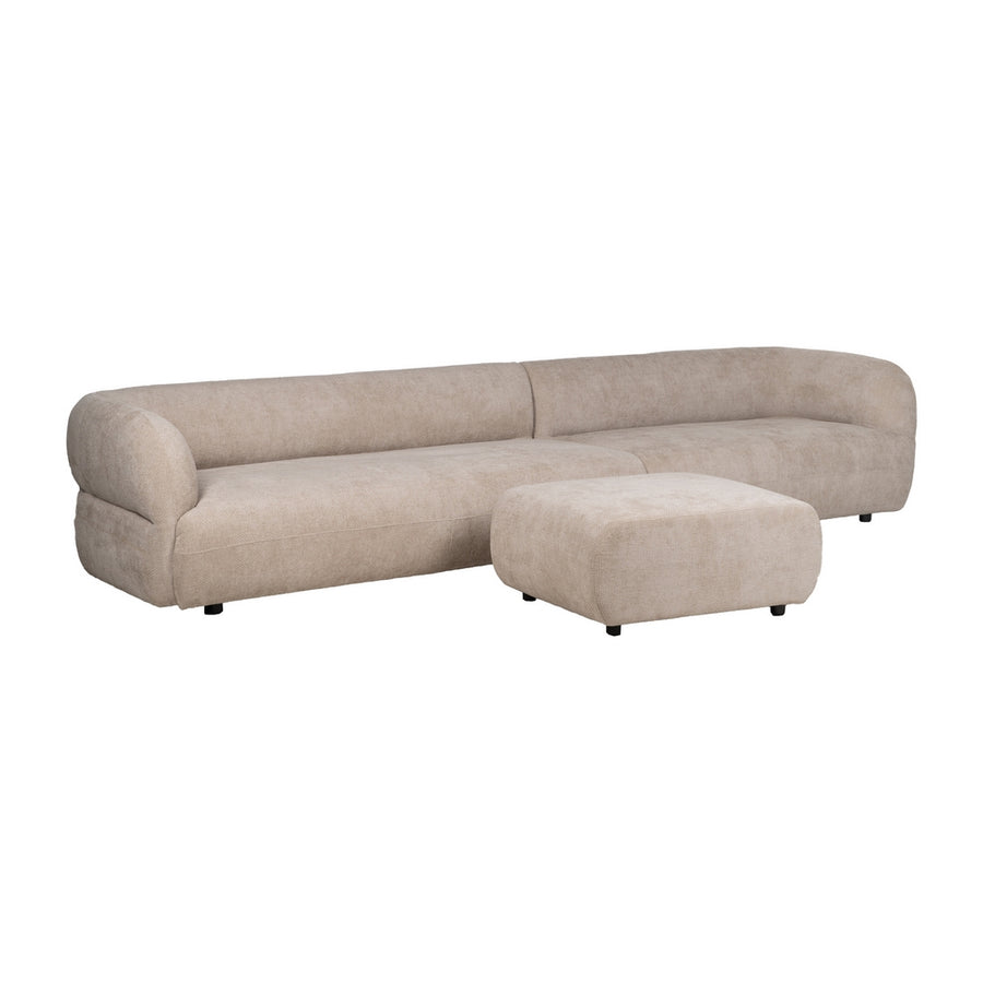 SOFÁ MÓDULO DERECHO BEIGE TEJIDO SALÓN 151 X 92 X 65 CM
