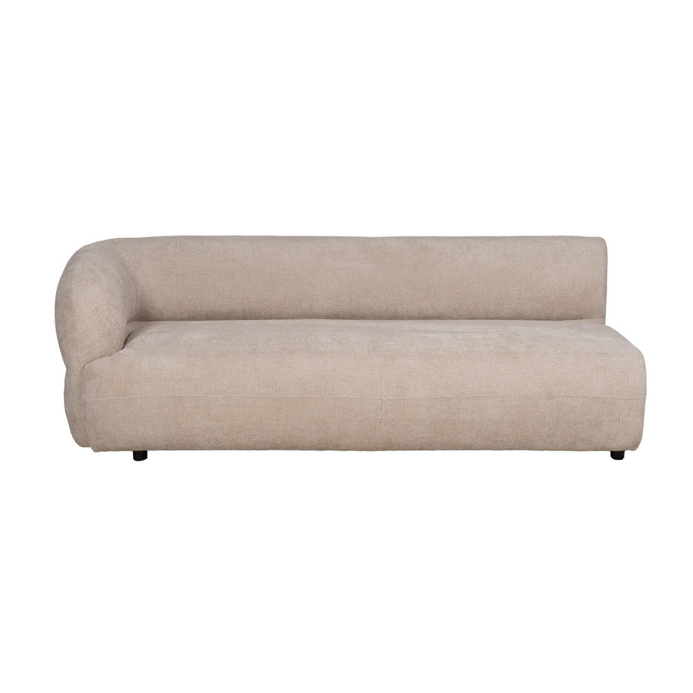 SOFÁ MÓDULO IZQUIERDO BEIGE TEJIDO SALÓN 199 X 92 X 65 CM