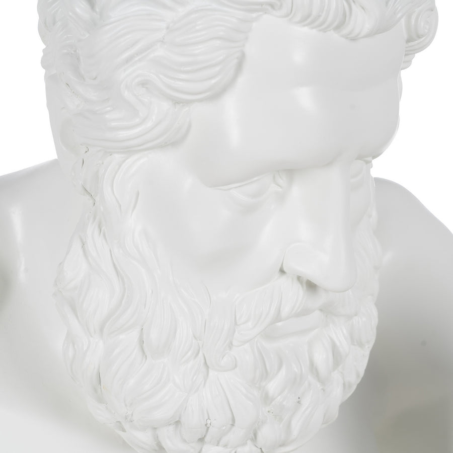 FIGURA BOXEADOR BLANCO RESINA 63 X 51 X 67 CM