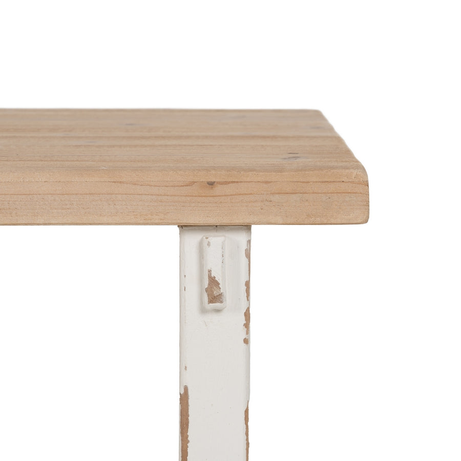 NATURAL-WHITE COFFEE TABLE 120 X 60 X 48 CM