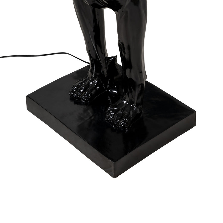 LÁMPARA PERRO NEGRO RESINA-TEJIDO 45 X 40 X 127 CM