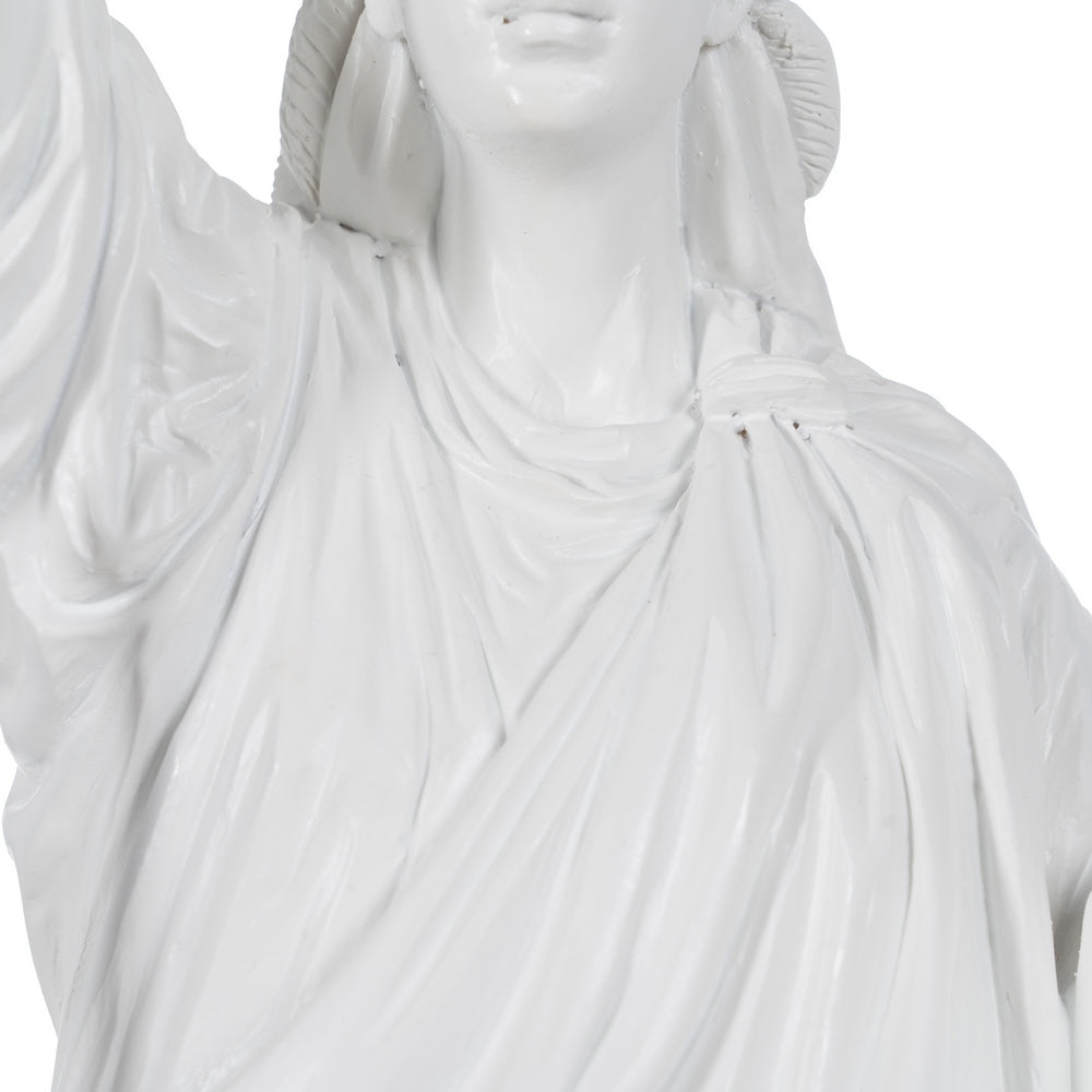 LÁMPARA MESA ESTATUA BLANCO RESINA 18,50 X 17 X 57 CM
