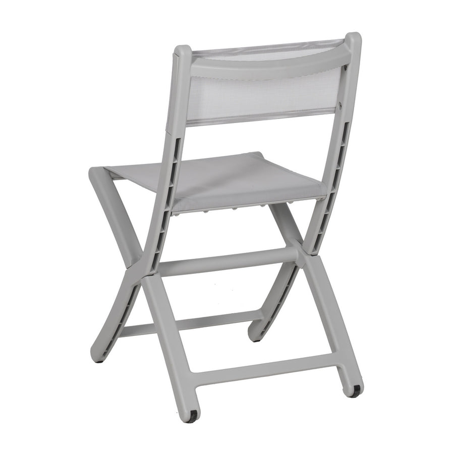 GREY FOLDING CHAIR POLYPROPYLENE 45 X 55 X 83 CM