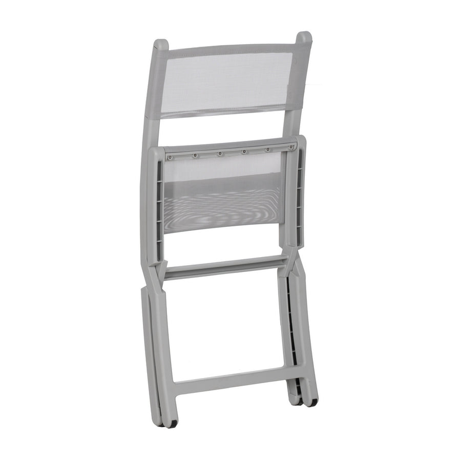 GREY FOLDING CHAIR POLYPROPYLENE 45 X 55 X 83 CM