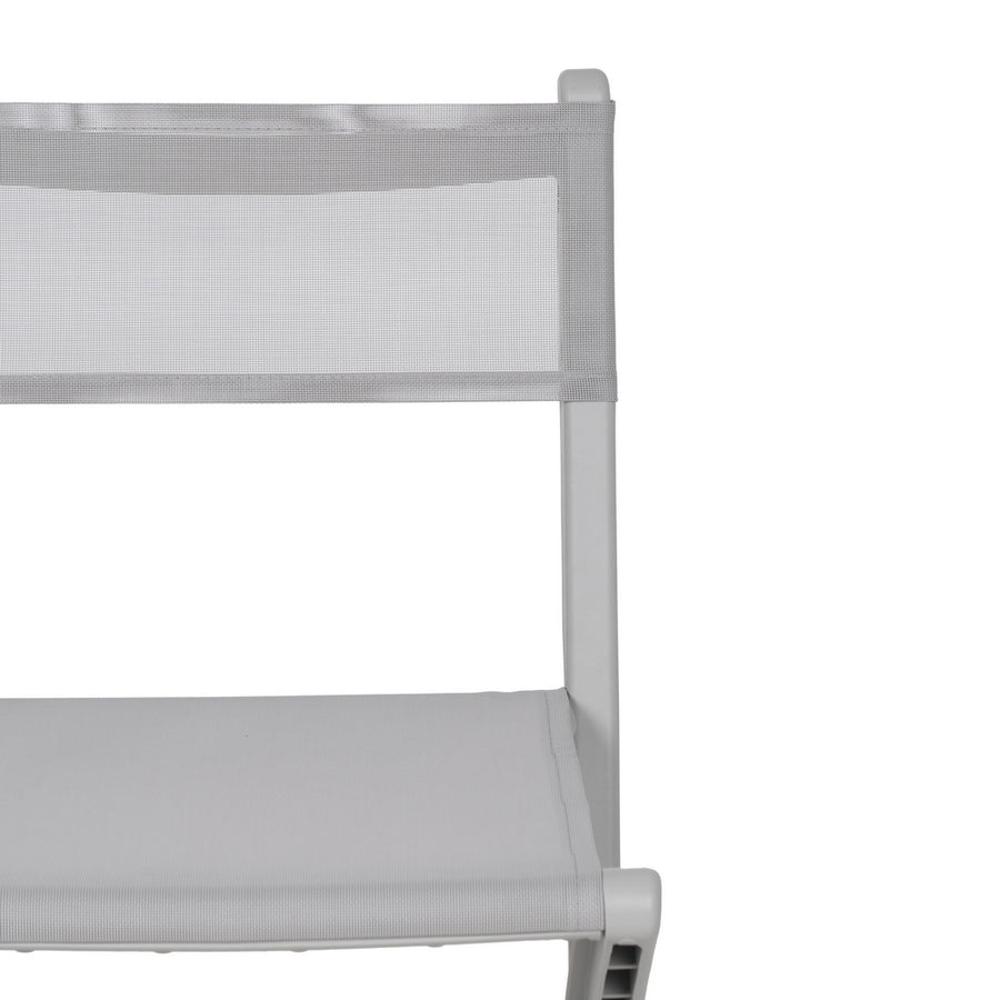 GREY FOLDING CHAIR POLYPROPYLENE 45 X 55 X 83 CM