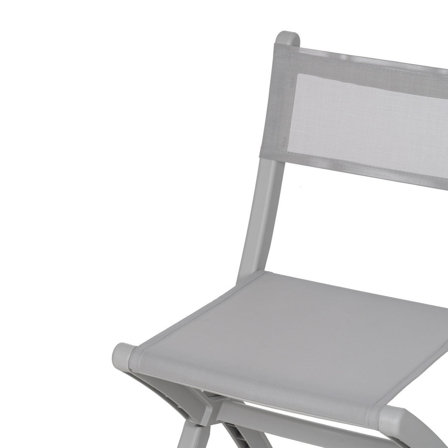 GREY FOLDING CHAIR POLYPROPYLENE 45 X 55 X 83 CM