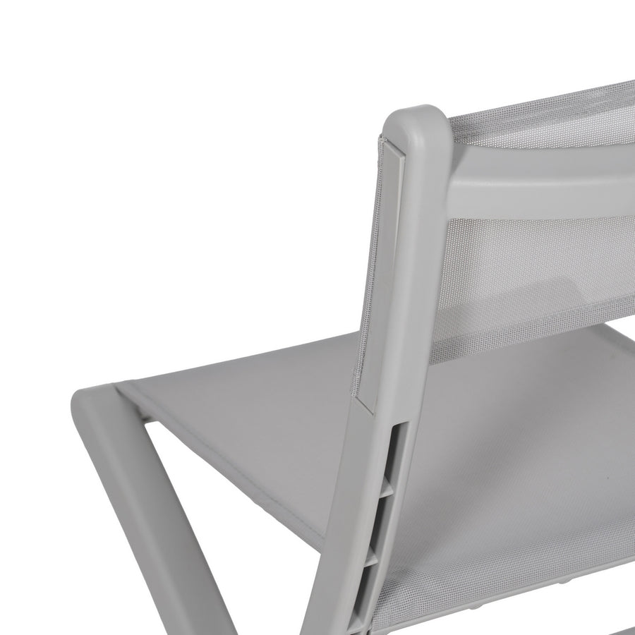 GREY FOLDING CHAIR POLYPROPYLENE 45 X 55 X 83 CM
