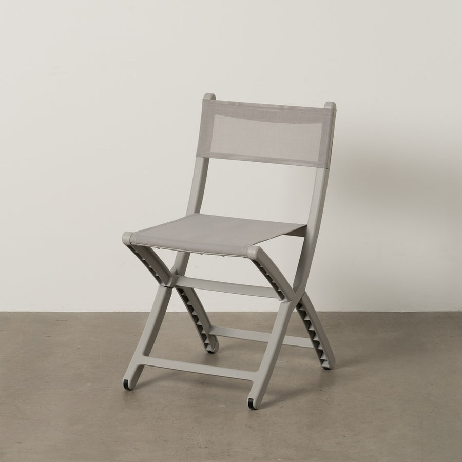 GREY FOLDING CHAIR POLYPROPYLENE 45 X 55 X 83 CM