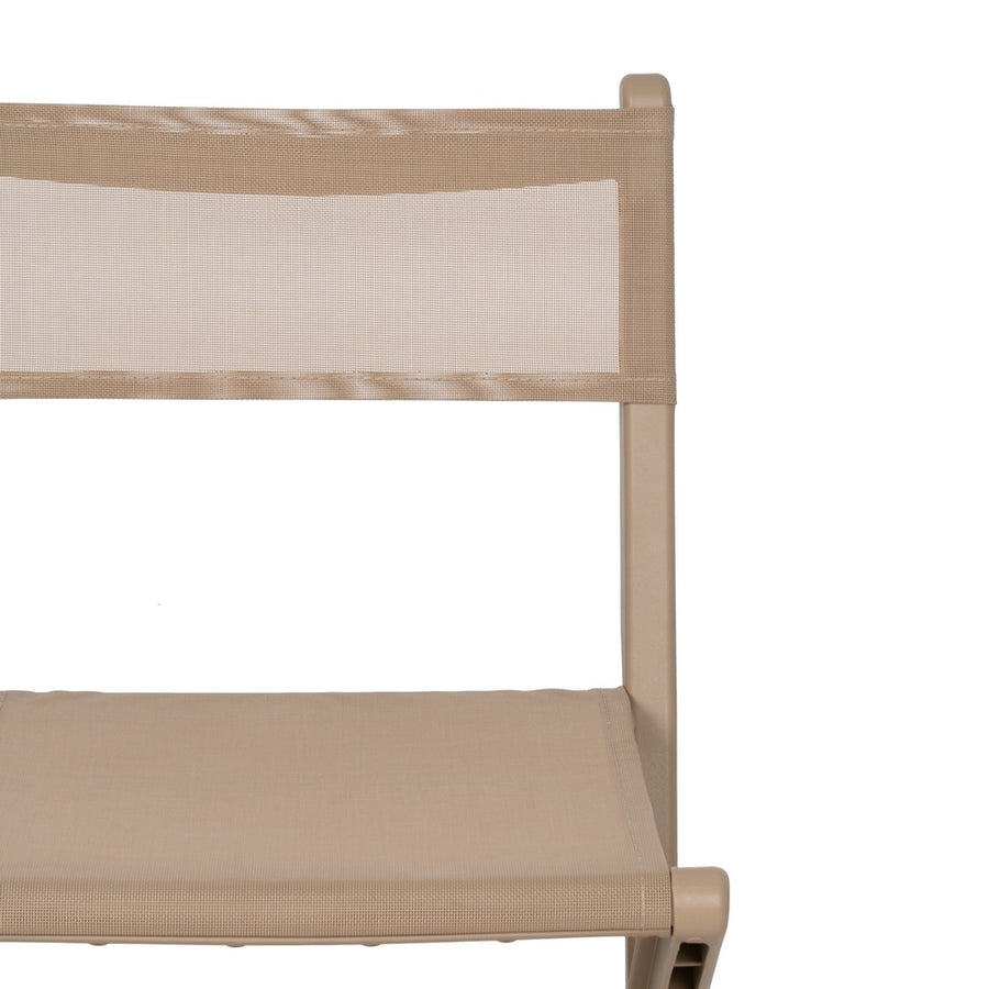 BEIGE FOLDING CHAIR POLYPROPYLENE 45 X 55 X 83 CM