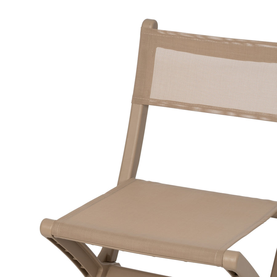 BEIGE FOLDING CHAIR POLYPROPYLENE 45 X 55 X 83 CM